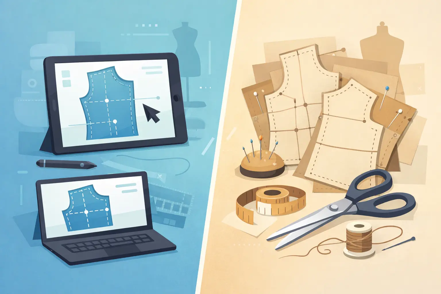 Digital Patterns vs Paper Patterns